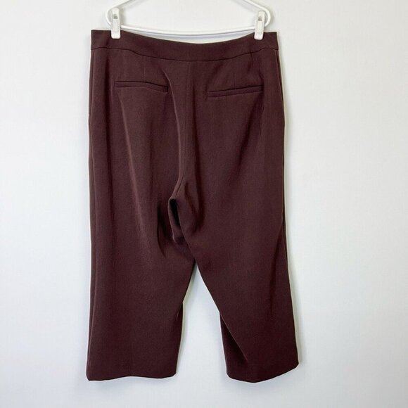 MM Lafleur Pippa Wide Leg Crop Pants Women’s Size 1X Brown - Picture 2 of 10